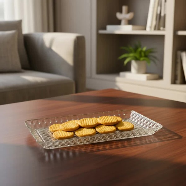 TRAVESSA PRATO BANDEJA DE VIDRO ARGYLE 25X13CM 17976 R.00841