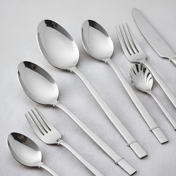 JOGO CONJUNTO APARELHO FAQUEIRO DE TALHERES 54 PECAS DE ACO INOX FIRENZE 71915 R.00419