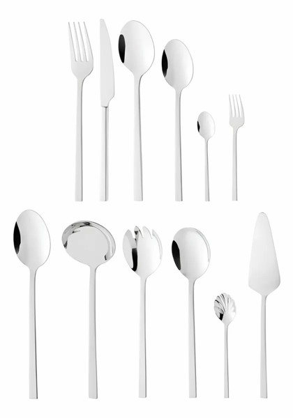 JOGO CONJUNTO APARELHO FAQUEIRO DE TALHERES 54 PECAS DE ACO INOX FIRENZE 71915 R.00419