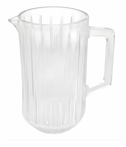 JARRA DE CRISTAL TRANSPARENTE 1,45L WOLFF BANGKOK ELEGANTE PARA SUCOS AGUA E BEBIDAS DECORATIVA PARA SERVIR R.00105