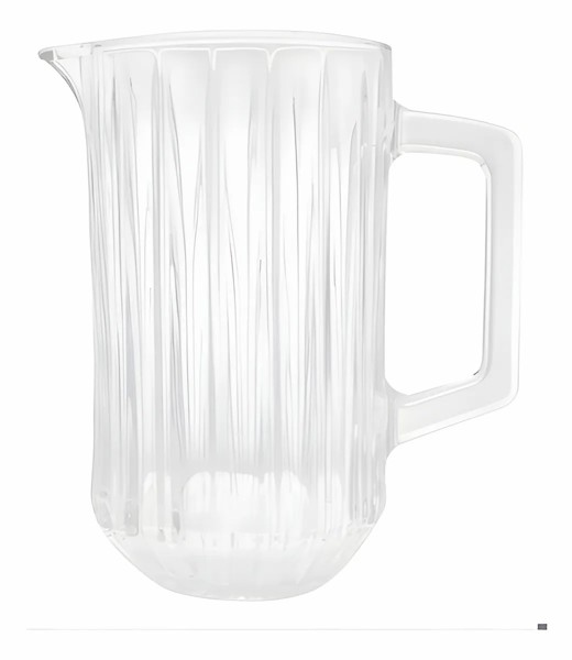 JARRA DE CRISTAL TRANSPARENTE 1,45L WOLFF BANGKOK ELEGANTE PARA SUCOS AGUA E BEBIDAS DECORATIVA PARA SERVIR R.00105