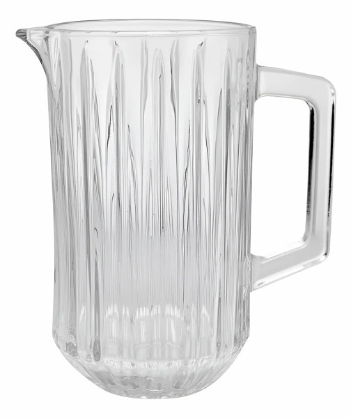 CONJUNTO JOGO 7 PECAS JARRA COM 6 COPOS DE CRISTAL BANGKOK 1,45L/300ML WOLFF PARA AGUA SUCO BEBIDAS DESIGN ELEGANTE TRANSPARENTE R.00106