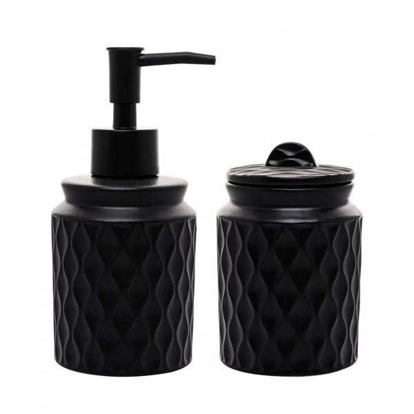 PORTA SOBONETE LIQUIDO DE CERAMICA WAVE ROSE 20709 R.02402