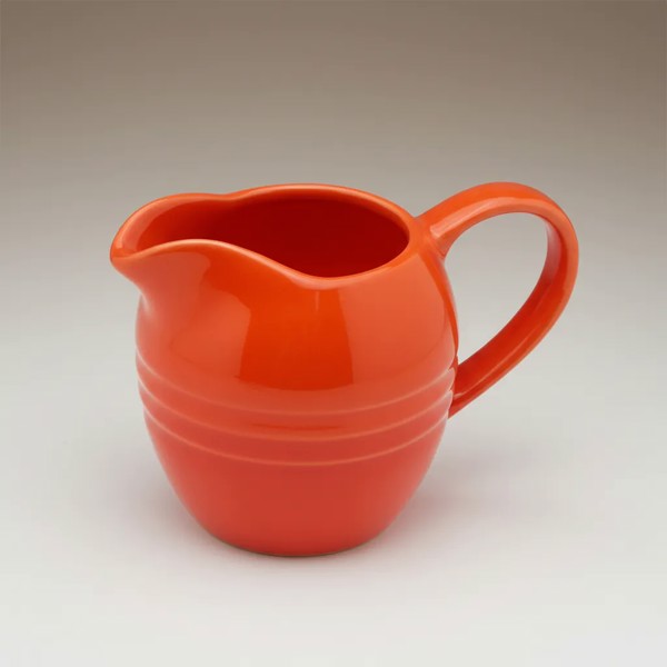 CREMEIRA MOLHEIRA JARRA 12,5X8X9 DE CERAMICA RETRO LARANJA WOLFF 28882 R.00030