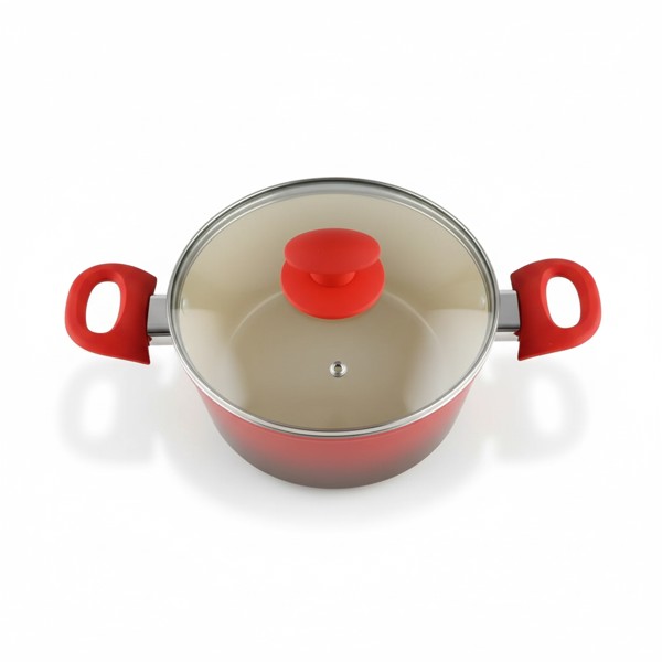 CACAROLA PANELA VERMELHA CERAMIC 22CM 4,5MM CLASS 1092 R.00003