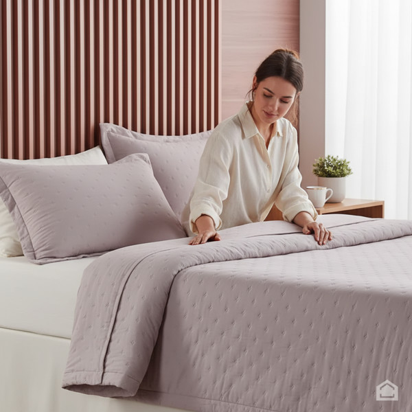 KIT COLCHA COBRE LEITO MIRAGGIO KING 2,60X2,80M CAHSMERE R.01949