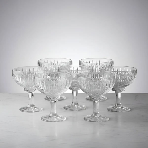 TACA DE SOBREMESA QUEEN 260ML CRISTAL VIDRO COM PE SORVETE DOCE R.02507