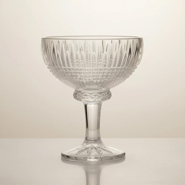 TACA DE SOBREMESA QUEEN 260ML CRISTAL VIDRO COM PE SORVETE DOCE R.02507