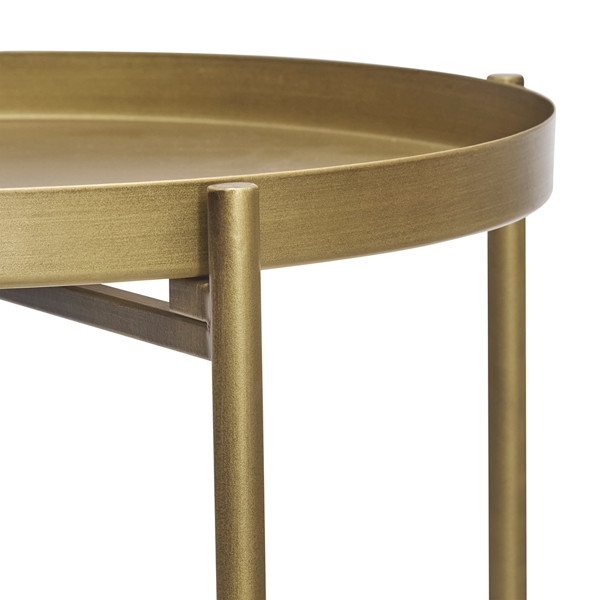 MESA EM METAL DOURADA COM ENCAIXE MART R.02937
