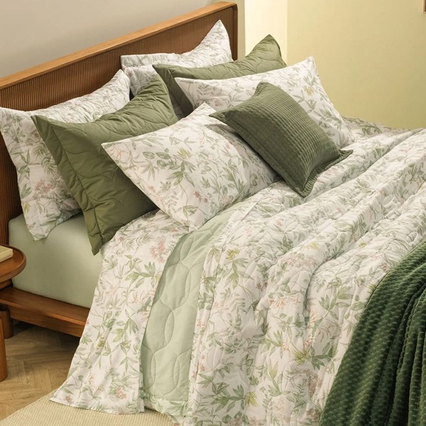 JOGO DE CAMA QUEEN 160 FIOS NAILA 240X240CM KARSTEN R.03041