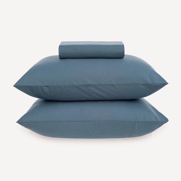 JOGO DE CAMA CASAL MATIZA AZUL PORCELANA 138X188CM KARSTEN R.03038