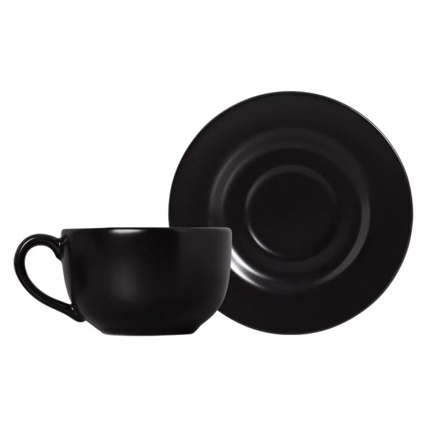 APARELHO DE JANTAR 20 PECAS BLACK COM XICARA BLACK PLUS ALLEANZA R.03026