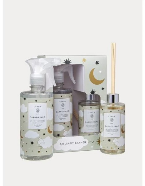 KIT AGUA PERFUMADA 500ML E DIFUSOR DE PERFUMES 250ML MAMY CARNEIRINHO R.03154