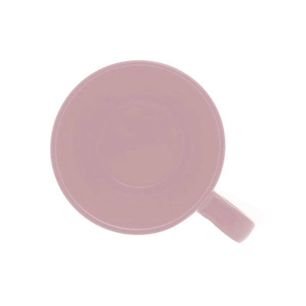 CONJUNTO 6 XICARAS DE CHA EMPILHAVEL ROSA DE CERAMICA 210ML LYOR R.03168