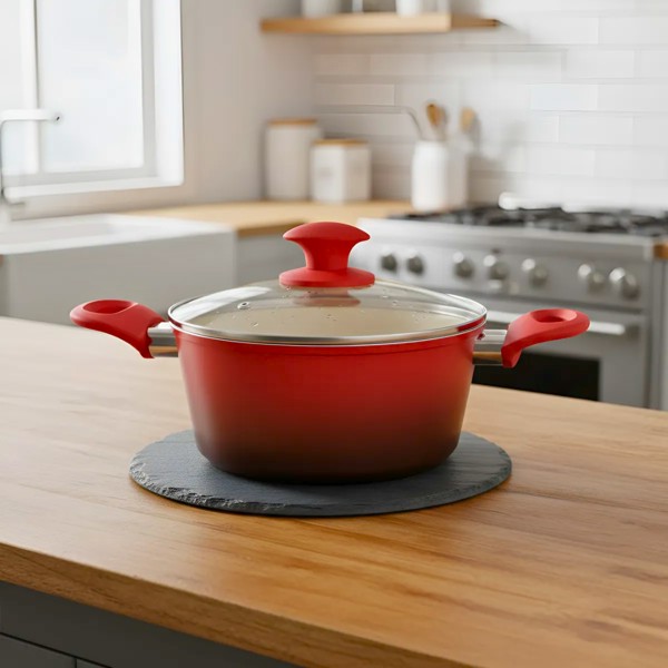 PANELA CACAROLA CERAMICA 24CM ESPESSA 4,5MM CABO SOFT TOUCH R.00002