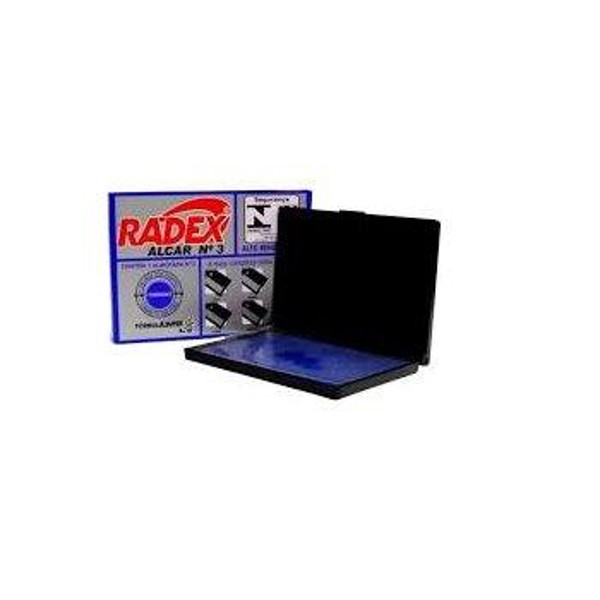 ALMOFADA PARA CARIMBO N3 AZUL RADEX ALPC0102