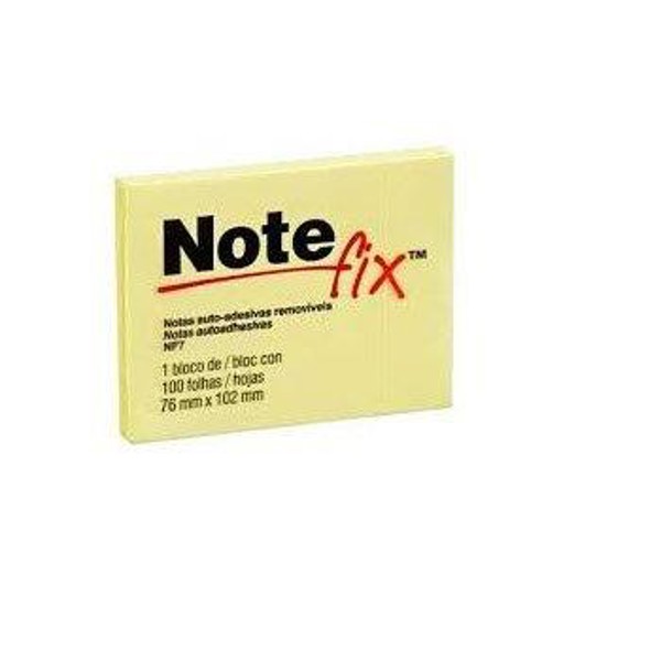 BLOCO ADESIVO 76X102 NOTEFIX AMARELO BLOC0104