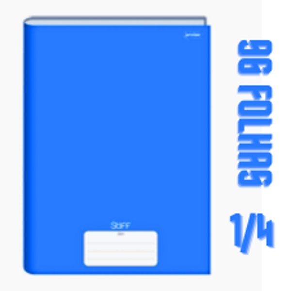 CADERNO CAPA DURA 1/4 96F AZ CADE020101