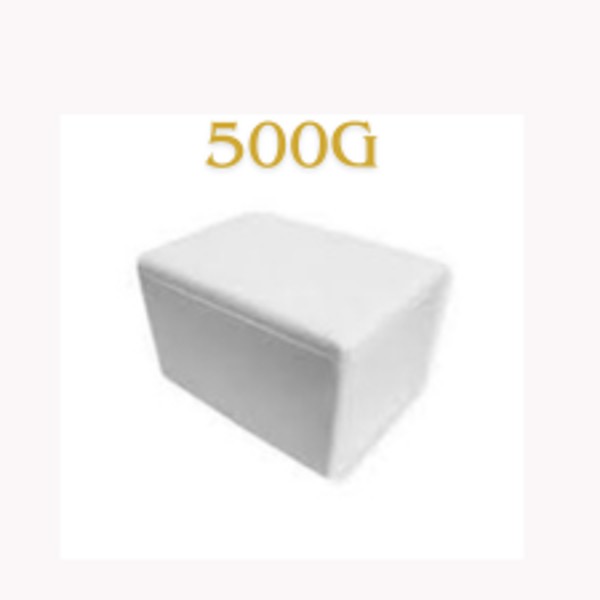 CAIXA ISOPOR 500G BRANCA CAIXA0312