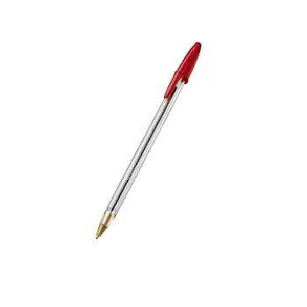CANETA VERMELHA ESFEROGRAFICA CRISTAL CAIXA BIC CANE0101