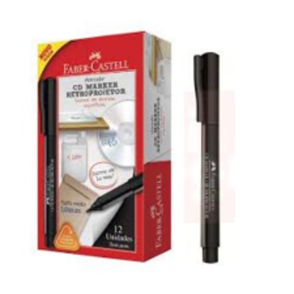 CANETA RETRO/CD PRETA 1.0 CANE0303