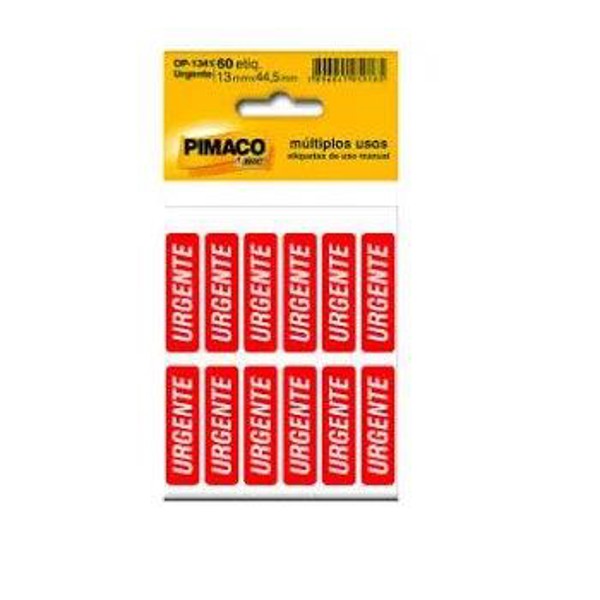 ETIQUETA OP-1341 URGENTE COM 60 UNIDADES ETIQ011803