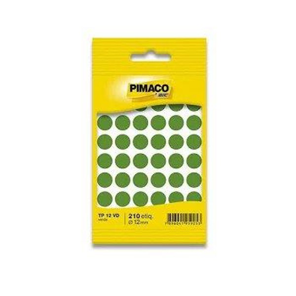 ETIQUETA MULTIUSO TP12 VERDE COM 210 ETIQ011902