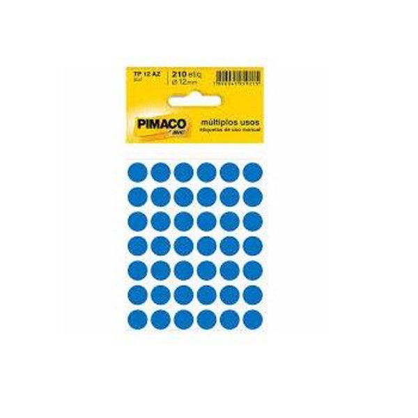 ETIQUETA MULTIUSO TP12 AZUL COM 210 ETIQ011903
