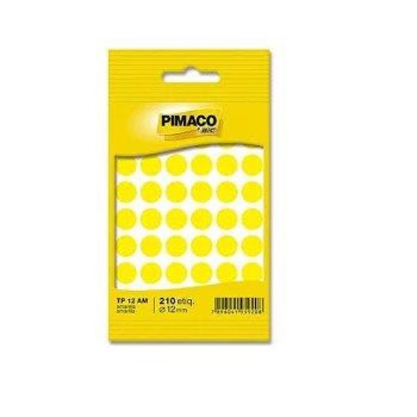 ETIQUETA MULTIUSO TP12  AMARELA COM 210 ETIQ011904