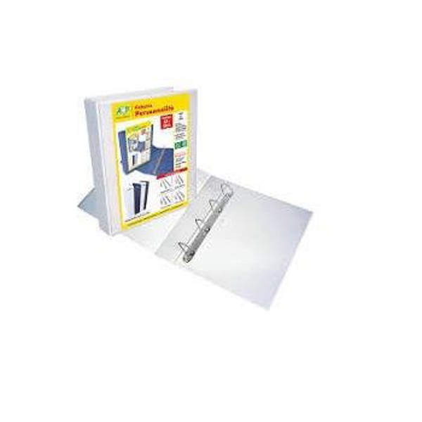 FICHARIO BRANCO 40 MM COM 4 ARGOLAS 3344 PERSONNALITE PAST0924