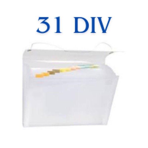 PASTA SANFONADA OFICIO 31 DIV CRISTAL PAST0626