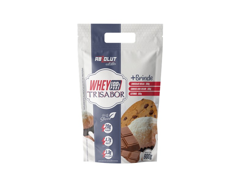 WHEY 100% TRISABOR ABSOLUT REFIL 900G