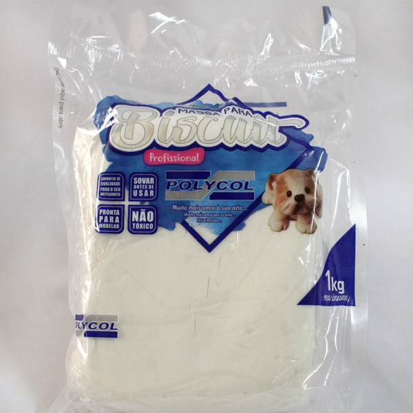Massa para Biscuit - 1kg - Branca