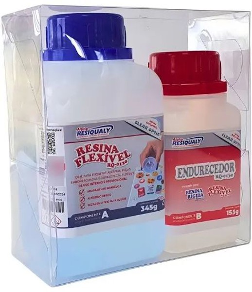 Kit Resina Flexível e Endurecedor - 500g