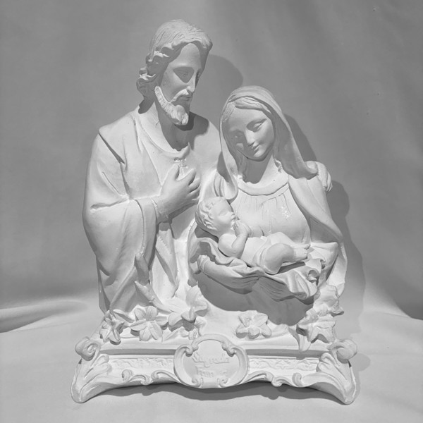 Imagem em Gesso - Sagrada Família com Jesus Separado - 28cm