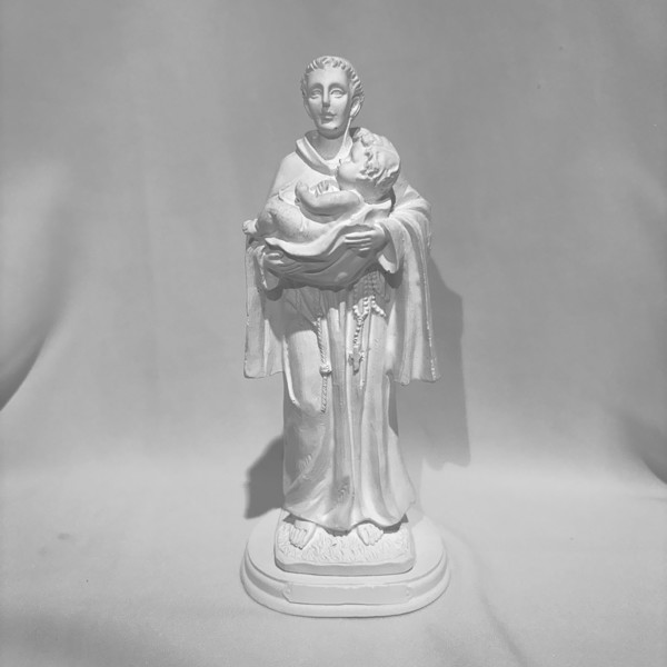 Imagem em Gesso - São Benedito - 20cm