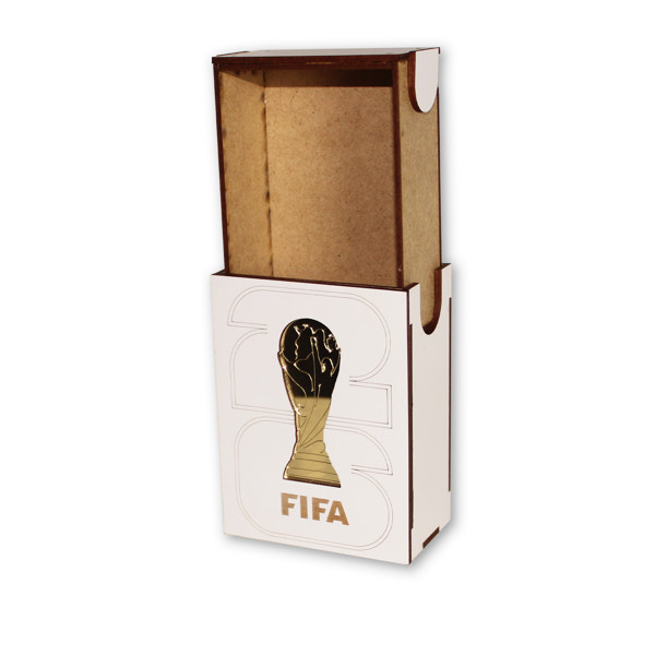 Caixa em MDF - Estojo para Figurinhas da Copa 2026