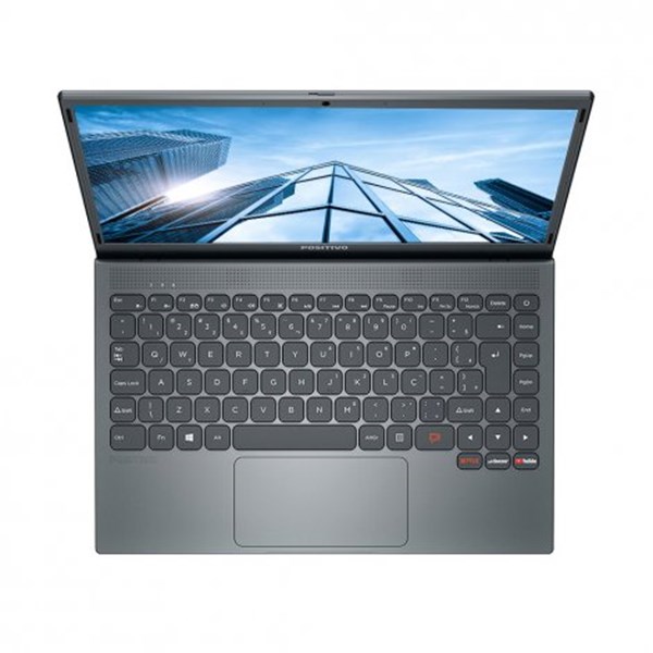 Notebook Positivo Motion Gray - Intel® Celeron™  (1.10 GHz, 2 núcleos, 2 MB Cache,   Intel® Turbo Boost até 2.40 GHz) Linux Tela 14" LED HD 4 GB de memória SSD 128 GB