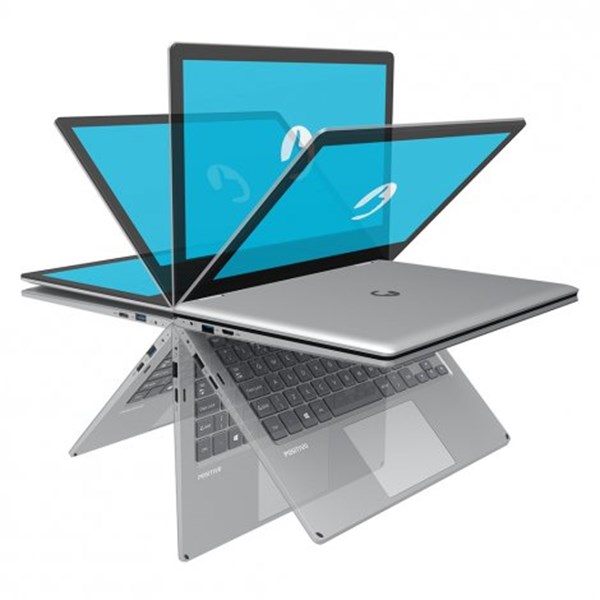 Notebook Positivo Duo - Intel® Celeron™  (2.8 GHz, 2 núcleos, 4 MB Cache,   Intel® Turbo Boost até 4.90 GHz) Windows 11 Pro Tela 11.6" Full HD 4 GB de memória 128 GB Flash