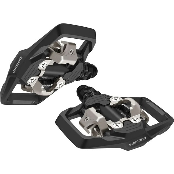 PEDAL 9/16 CLIP PLATAFORMA SHIMANO ME700 COM TAQUINHO PRETO