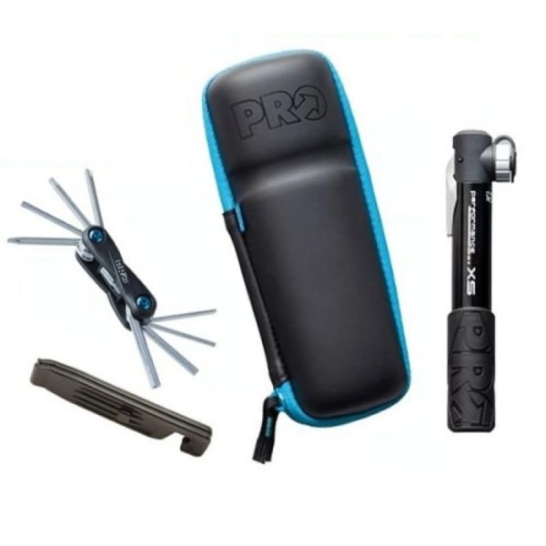 KIT FERRAMENTAS SHIMANO PRO TIPO CARAM. C/ CANIVETE E BOMBA (APRAC0145) PRETO