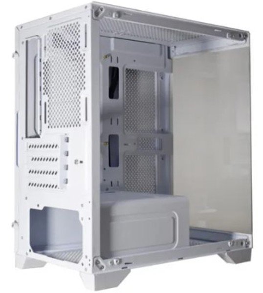 GABINETE GAMER AQUARIO K-MEX POSEIDON WHITE CG-W1F9 S/ FAN