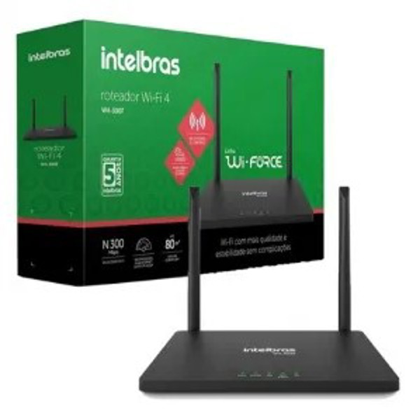 ROTEADOR 02 ANTENAS WIRELESS W4 300F - INTELBRAS **