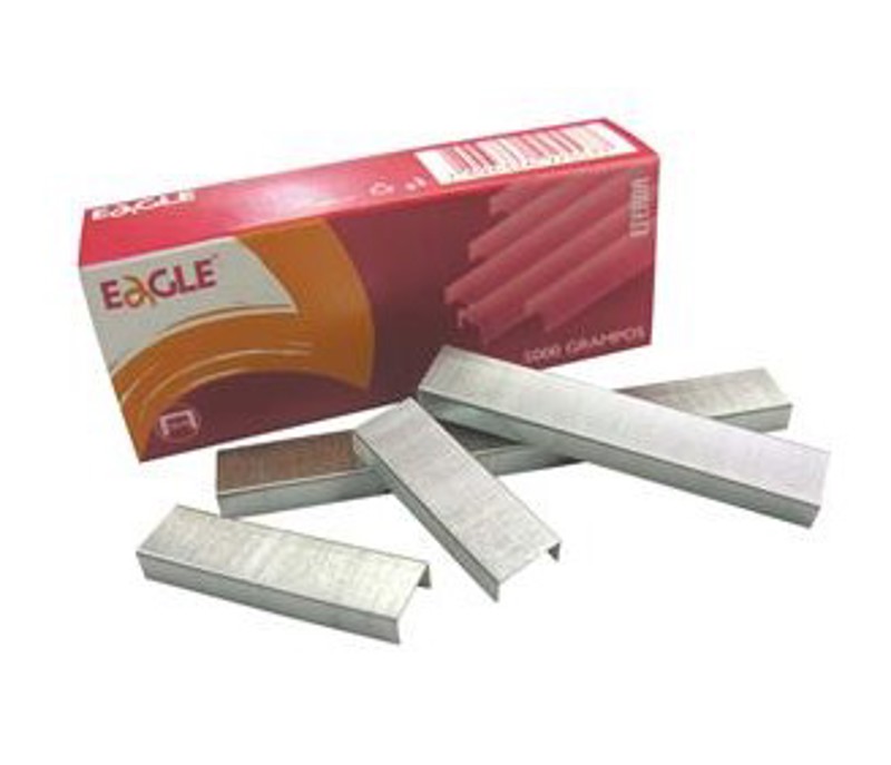 GRAMPO PARA GRAMPEADOR 26/6 GALVANIZADO 5000 EAGLE CAIXA 179.5400 - SERTIC