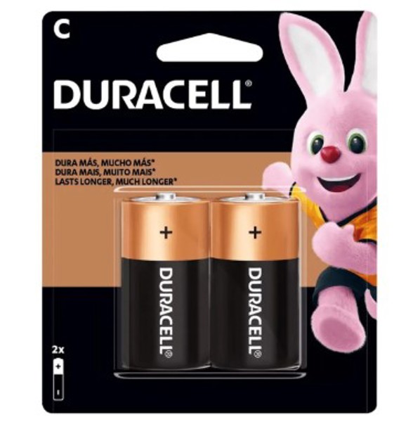 PILHA C - DURACELL MEDIA COM - 2 UNIDADES