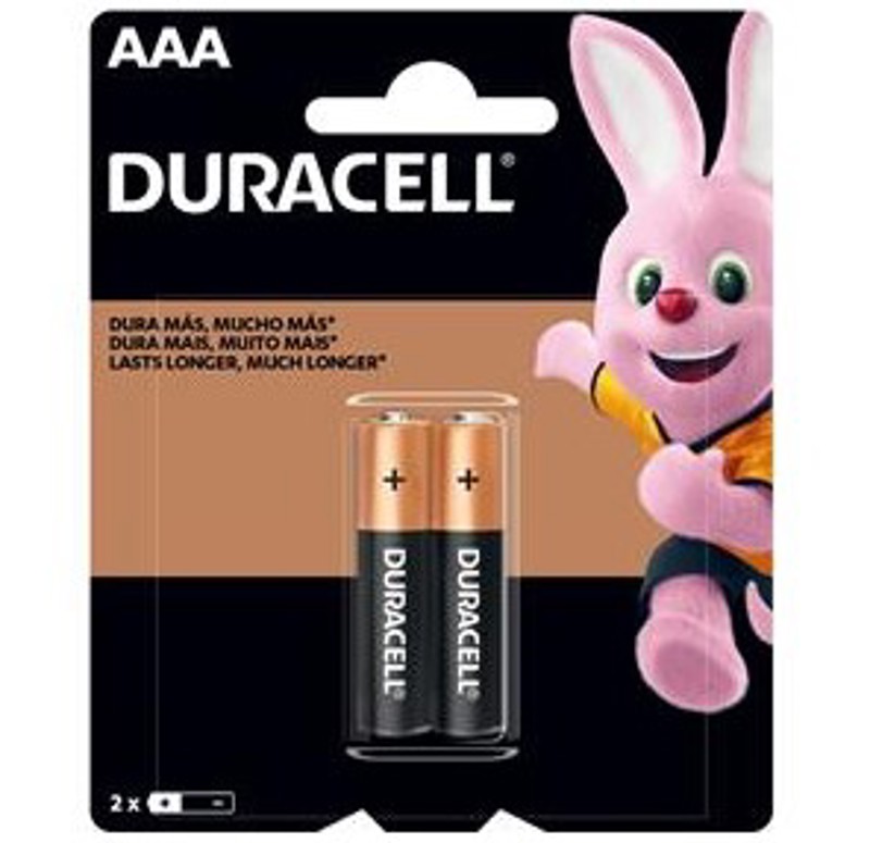 PILHA AAA-2 DURACELL - 2 UNID