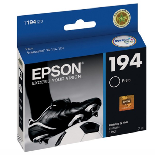 CARTUCHO EPSON T194120 PRETO P/XP204/104