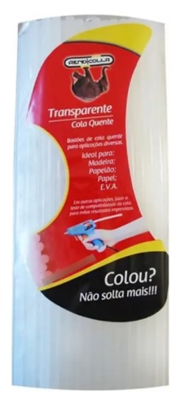 COLA QUENTE REFIL FINA 500G.SEMI-TRANSP.7,5X30CM PACOTE 200021 - RENDICOLLA