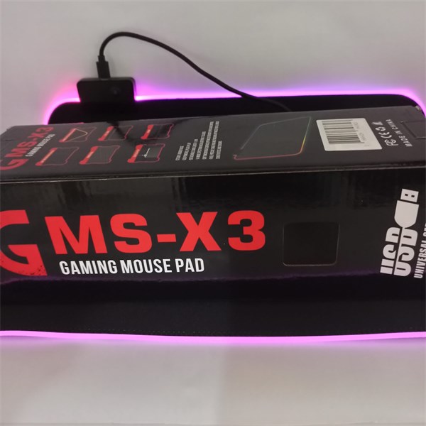 MOUSE PAD COM BORDA DE LED RGB 7 CORES 25 X 35 CM CABO 1.8M GMS-X3