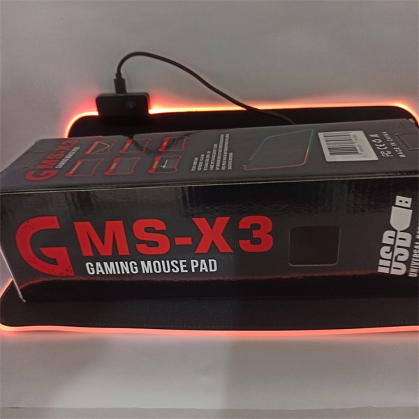 MOUSE PAD COM BORDA DE LED RGB 7 CORES 25 X 35 CM CABO 1.8M GMS-X3